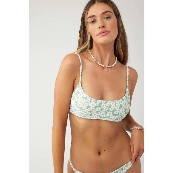 O'Neill Other - NEW O'Neill Bridgette Surfside Bralette Bikini Top Aloe Green Floral Size Medium